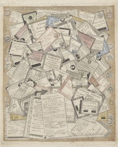 フランス・パピエゲルド フランス共和国の硬貨およびその他の書類 (オブジェクトのタイトル) 作： Joseph Hunin