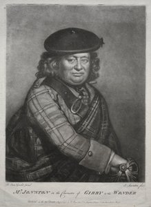 1774年の『ワンダー』でギビー役を演じたアレクサンダー・ジョンストン。 作： Joseph I Saunders