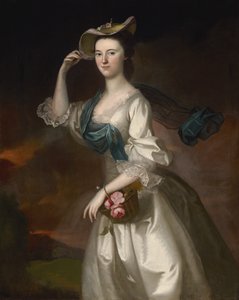 アビゲイル・アービング・スコットの肖像、1760 作： Joseph Jonathan Blackburn