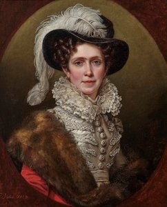 バーデンのキャロライン 1776 年から 1841 年、バイエルンの女王、1823 年。 作： Joseph Carl Stieler