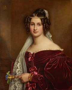 Oettingen-Oettingen and Wallerstein 1806-1853, 1836 のクレセンティア王女。 作： Joseph Carl Stieler