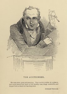 ケニー・メドウズThe Auctioneer（彫刻 作： Joseph Kenny (after) Meadows