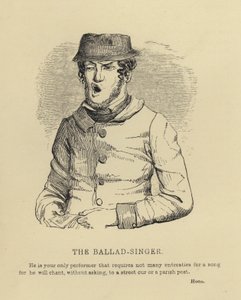 ケニー・メドウズThe Ballad-Singer（バラード歌手）（彫刻 作： Joseph Kenny (after) Meadows