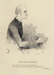 ケニー・メドウズThe Poor Curate」（彫刻 作： Joseph Kenny (after) Meadows