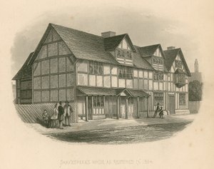 1864年に復元されたシェイクスピアの家 作： Joseph Kenny Meadows