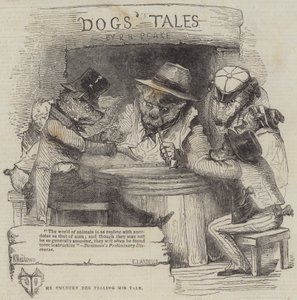 運の悪い犬が物語を語る 作： Joseph Kenny Meadows