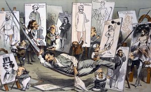 真夏の日の夢 by ヨーゼフ・フェルディナント・ケプラー 1838-1894 作： Joseph Keppler
