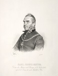 カール・ジョセフ・マイヤー博士の肖像、1844年。