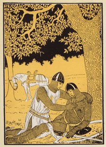 ギヨームと甥のヴィヴィアン（カラーリトグラフ） 作： Joseph Kuhn Regnier