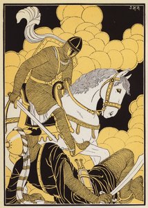 ギヨームとコルソルトの戦い（カラーリトグラフ） 作： Joseph Kuhn Regnier