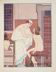 口頭試問、「ヒポクラテスの著作」からのイラスト 作： Joseph Kuhn Regnier