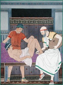 浣腸（「ヒポクラテス全集」からのイラスト 作： Joseph Kuhn Regnier