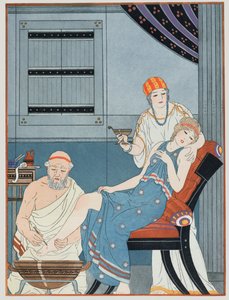 ブラッドレッティング、「ヒポクラテス全集」のイラスト、1932年 作： Joseph Kuhn Regnier