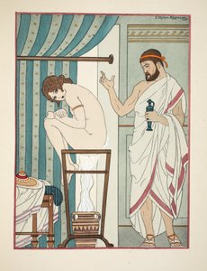 燻蒸療法、「ヒポクラテスの作品」のイラスト、1934年 作： Joseph Kuhn Regnier