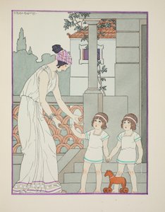 一卵性双生児、「ヒポクラテスの作品」、1934年のイラスト 作： Joseph Kuhn Regnier