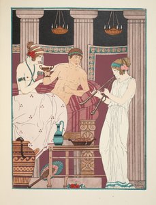 音楽療法、「ヒポクラテスの作品」、1934年のイラスト