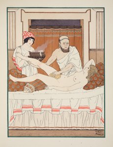 スポンジバス、「ヒポクラテスの作品」からのイラスト、1934年 作： Joseph Kuhn Regnier