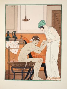 スチームバス、「ヒポクラテスの作品」、1934年のイラスト 作： Joseph Kuhn Regnier