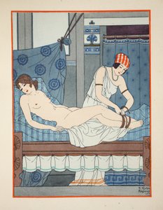足を結ぶ、「ヒポクラテスの作品」、1934年のイラスト 作： Joseph Kuhn Regnier