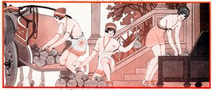 オリンピア時代のルプリドゥダイアン-フルレースの結果-ルリザルトコンプリートコース-1927年のラヴィパリジェンヌのイラスト