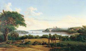 市の郊外 作： Joseph Léon Righini
