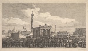 7月のコラムの就任式 1840年、1840年。 作： Joseph Louis Trimolet