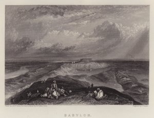 バビロン（カラーリトグラフ 作： Joseph Mallord William (after) Turner