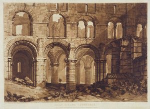 ホーリーアイランド大聖堂 チャールズ・ターナー(1773-1857) 1808年(彫刻) 作： Joseph Mallord William (after) Turner
