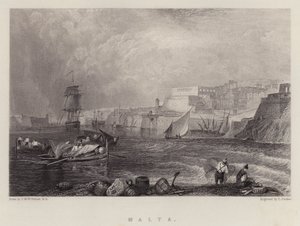 マルタ(カラーリトグラフ) 作： Joseph Mallord William (after) Turner
