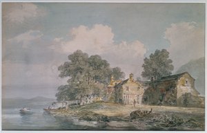 湖水地方の湖畔の農家、1797年頃 作： Joseph Mallord William Turner