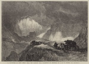 モンスニスの吹雪 作： Joseph Mallord William Turner