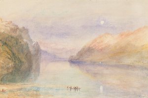 スイスの湖 1841年頃 紙に水彩 作： Joseph Mallord William Turner
