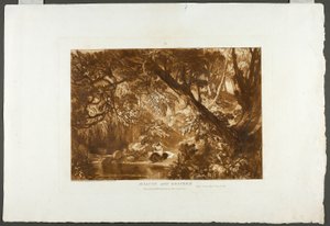 アイザクスとヘスペリア、学問の書のプレート 66 作： Joseph Mallord William Turner
