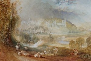 アランデル城と町、1824年頃 作： Joseph Mallord William Turner