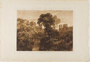ベリー ポメロイ城、Liber Studiorum のプレート 58 作： Joseph Mallord William Turner