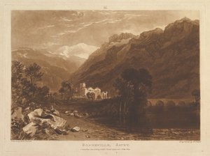 ボンネビル、サボイブック研究、パート13、プレート64、1819年1月1日。 作： Joseph Mallord William Turner