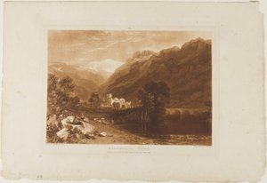 ボンネビル、Liber Studiorum のプレート 64 作： Joseph Mallord William Turner