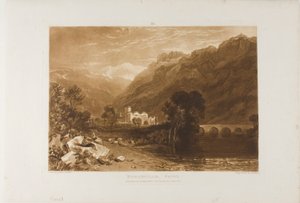 ボンネビル、Liber Studiorum のプレート 64 作： Joseph Mallord William Turner