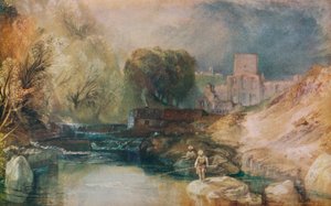 ブリンクバーン修道院、ノーサンバーランド、c1830 作： Joseph Mallord William Turner