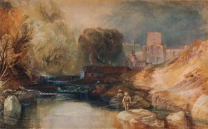 ブリンクバーン修道院、ノーサンバーランド、c1830、1938 作： Joseph Mallord William Turner