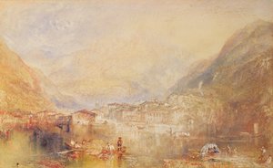 ルツェルン湖からのブルネン、1845