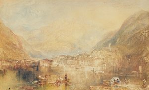 ルツェルン湖からのブルネン、1845