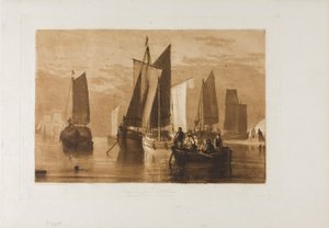 落ち着いて、Book of Studies のプレート 44 作： Joseph Mallord William Turner
