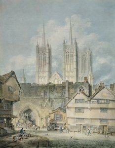 リンカーンの大聖堂教会、1795 作： Joseph Mallord William Turner
