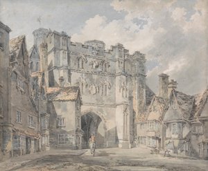 クライスト チャーチ ゲート、カンタベリー 作： Joseph Mallord William Turner