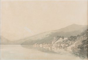 コモ湖、ヴィラ・ジュリアの修道院、制作年不詳（水彩、紙） 作： Joseph Mallord William Turner