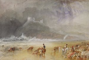 クリクキエス城、北ウェールズ、c.1835