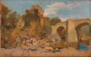 コテージ付きデボンシャーブリッジ、1813 作： Joseph Mallord William Turner