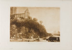 Dumblain Abbey、Book of Studies のプレート 56 作： Joseph Mallord William Turner