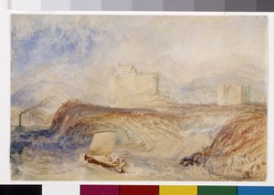 ダンスタッフネージ（白い紙に水彩とグワッシュ） 作： Joseph Mallord William Turner